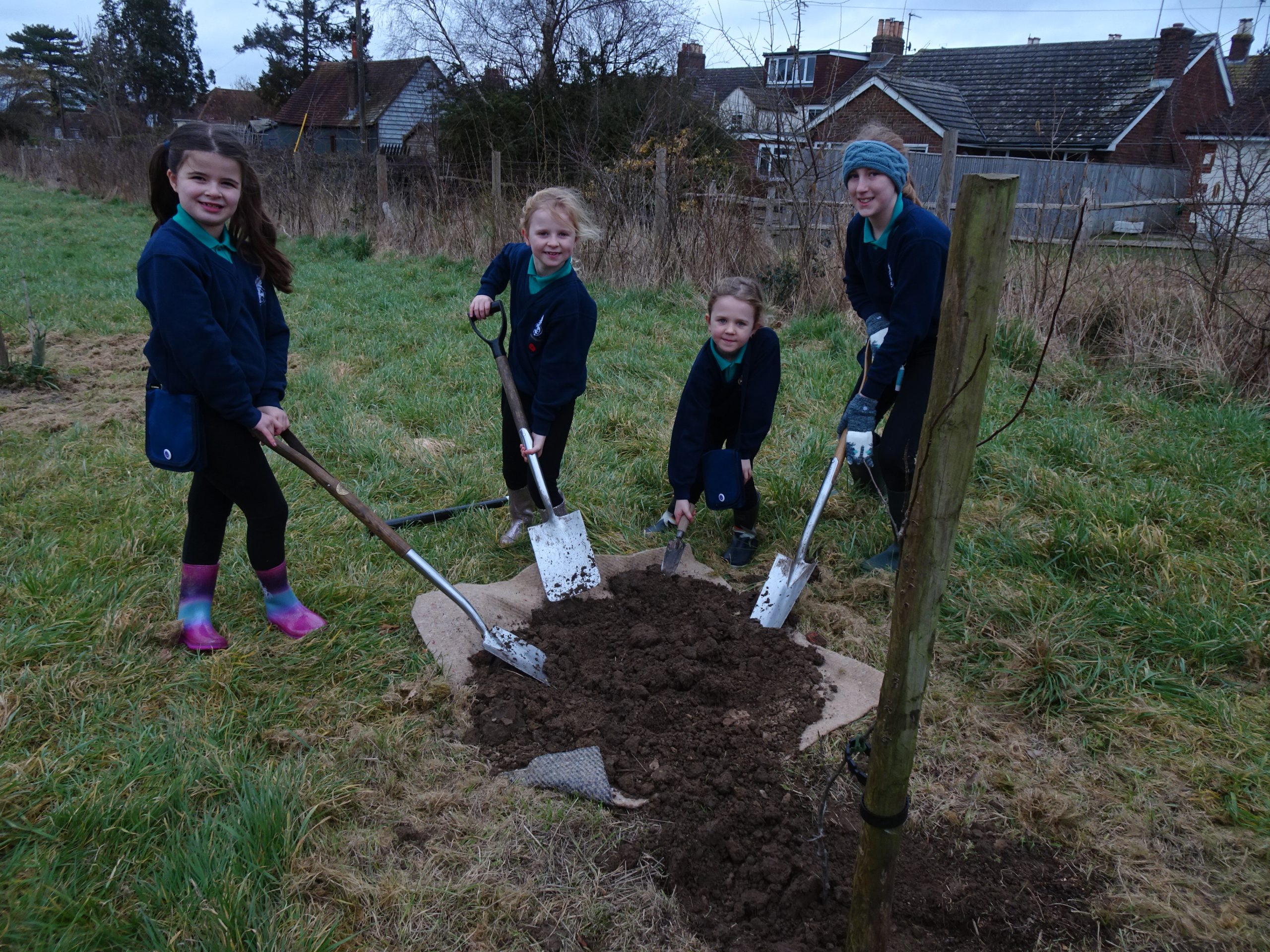 Planting Apple Trees At 1st Hurstpierpoint Girls Brigade Ministries